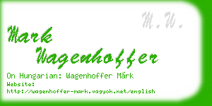 mark wagenhoffer business card