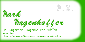 mark wagenhoffer business card
